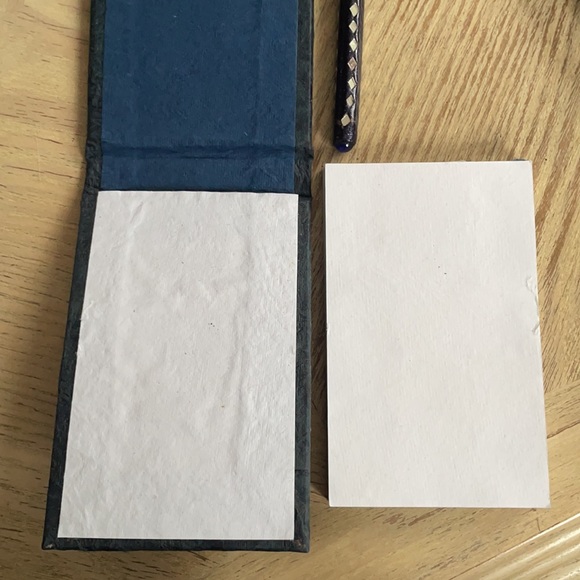 New Unused Crushed Gemstone Stationary Office Set gift Notepad Address Book - Picture 12 of 16